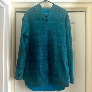 Salmon Sisters Longline Zip Hoodie Jacket